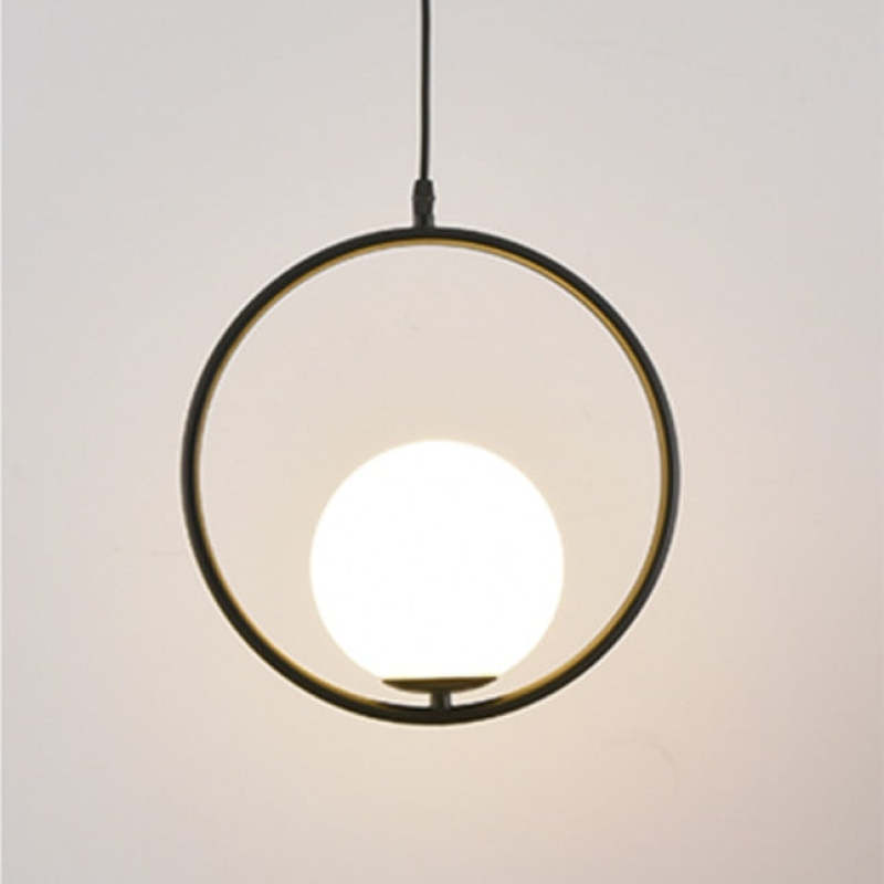 Glass And Metal Globe Pendant Light For Ambience Arisha